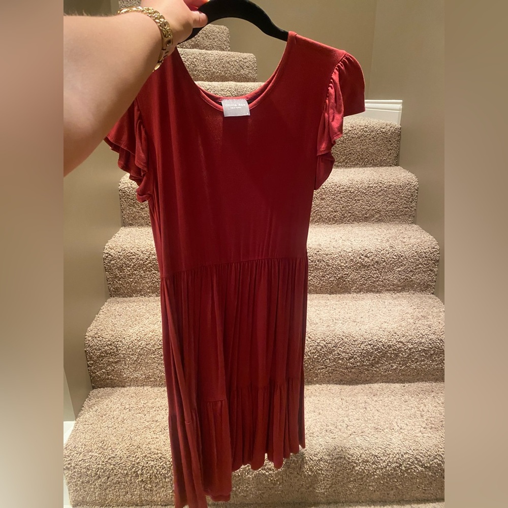 Olivia Rae Ruffle Sleeve Dress